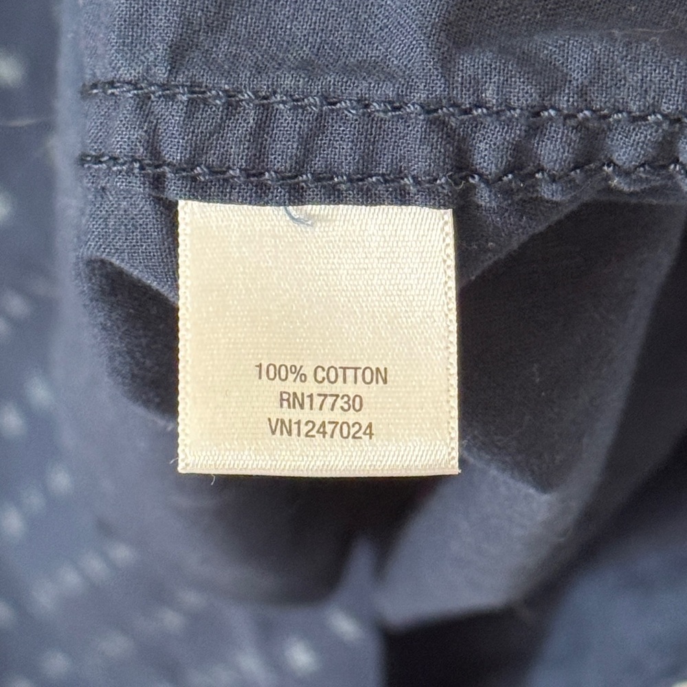 Converse Dark Blue Patterned Button Down Shirt - image 6